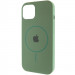 Чохол Silicone Case Full Protective (AA) with Magnetic Safe на Apple iPhone 11 Pro Max (6.5") (Зелений / Pine green)