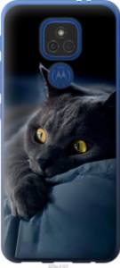 Чехол Дымчатый кот для Motorola E7 Plus