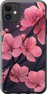Чохол Пурпурна сакура на iPhone 11