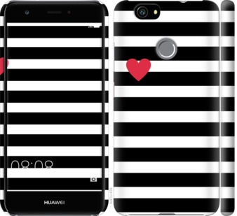 

Чехол Черно-белые полосы для Huawei Nova 752023