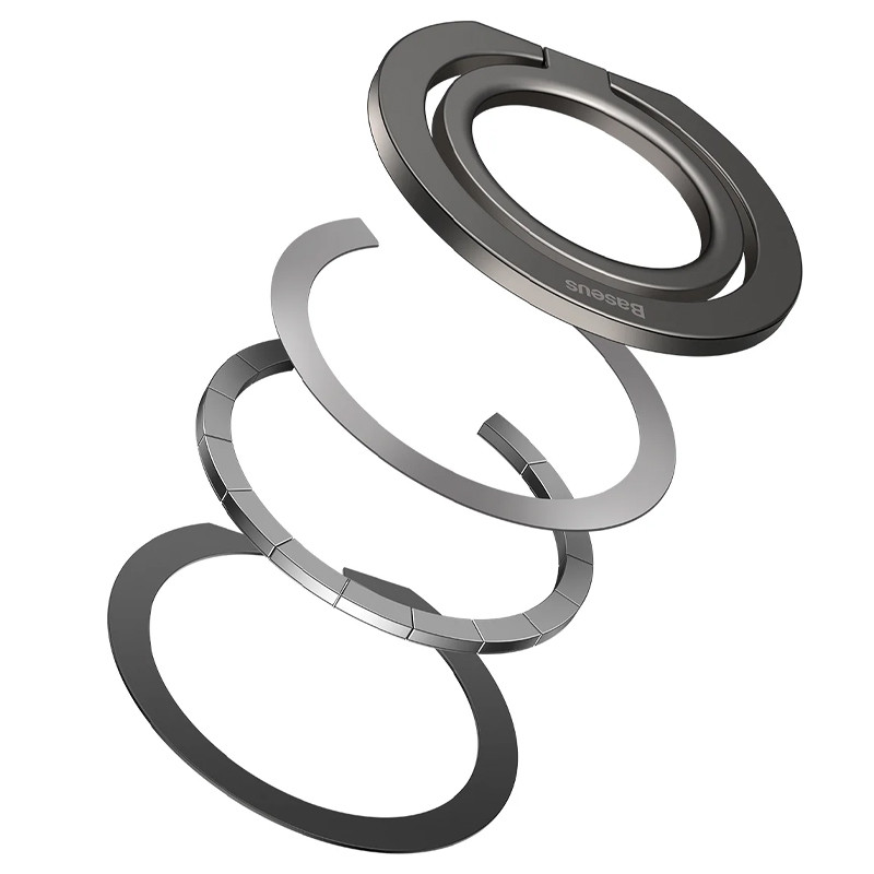 Купить Держатель для телефона Baseus Halo Series Foldable Metal Ring (Single ring) (SUCH00001) (Grey) на vchehle.ua
