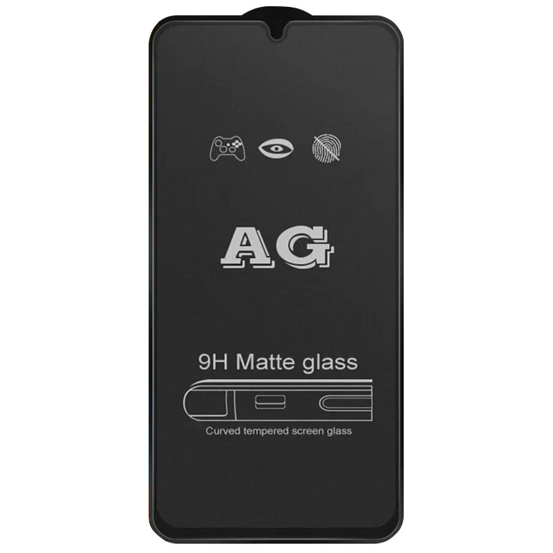Защитное стекло 2.5D CP+ (full glue) Matte для Xiaomi Redmi Note 10 Pro (Черный)
