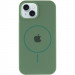 Фото Чохол Silicone Case Full Protective (AA) with Magnetic Safe на Apple iPhone 15 Plus (6.7") (Зелений / Pine green) на vchehle.ua