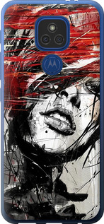 

Чохол Обличчя дівчини на Motorola E7 Plus 1592998