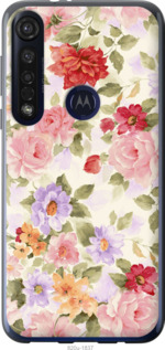 

Чехол Цветочные обои для Motorola G8 Plus 1581413