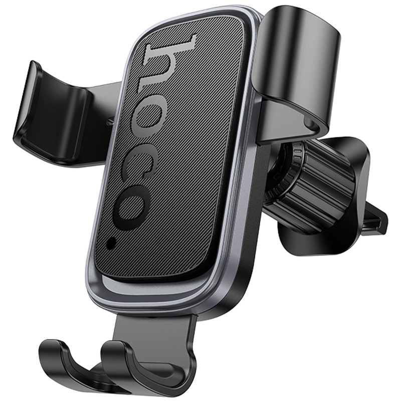 Автодержатель Hoco H80 Vista gravity (air outlet) (Black / Metal gray)