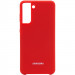 Чохол Silicone Cover (AA) на Samsung Galaxy S21+ (Червоний / Red)