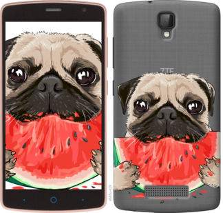 

Чохол Мопс і кавун на ZTE L5 844048