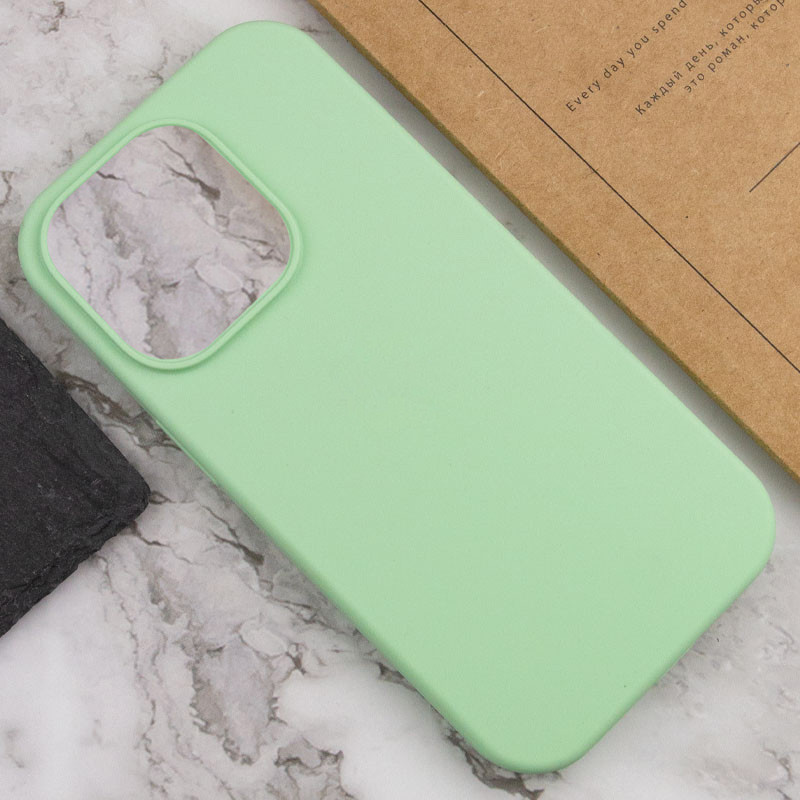 Купить Чехол Silicone Case Full Protective (AA) NO LOGO для Apple iPhone 16 (6.1") (Зеленый / Pistachio) на vchehle.ua
