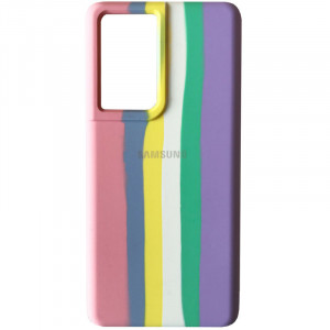 Чехол Silicone Cover Full Rainbow для Samsung Galaxy S22 Ultra