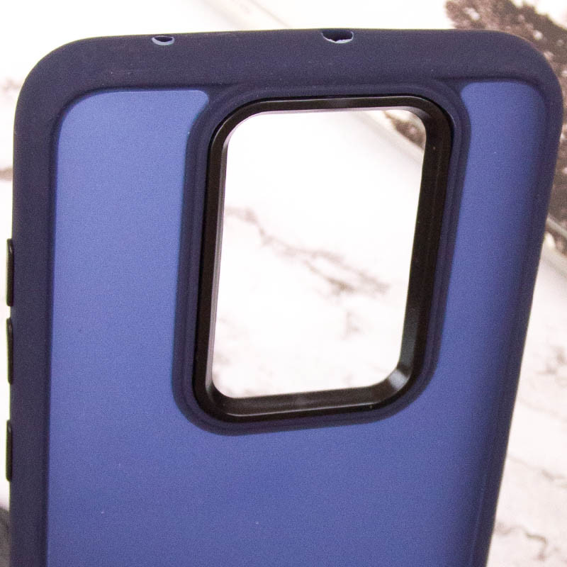 Купить Чехол TPU+PC Lyon Frosted для Xiaomi Redmi Note 9 / Redmi 10X (Navy Blue) на vchehle.ua