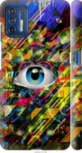 Чехол Абстрактный глаз для Motorola G9 Plus