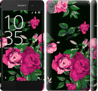 

Чохол Троянди на чорному тлі на Sony Xperia E5 F3311 547021
