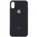 TPU чехол Matte LOGO для Apple iPhone X / XS (5.8") (Черный / Black)