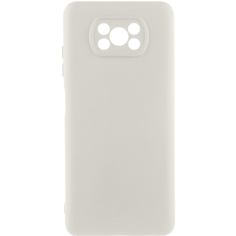 Чохол Silicone Cover Lakshmi Full Camera (AAA) на Xiaomi Poco X3 NFC / Poco X3 Pro (Білий / White)