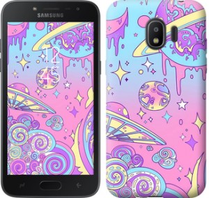 Чехол Розовая галактика для Samsung Galaxy J2 2018