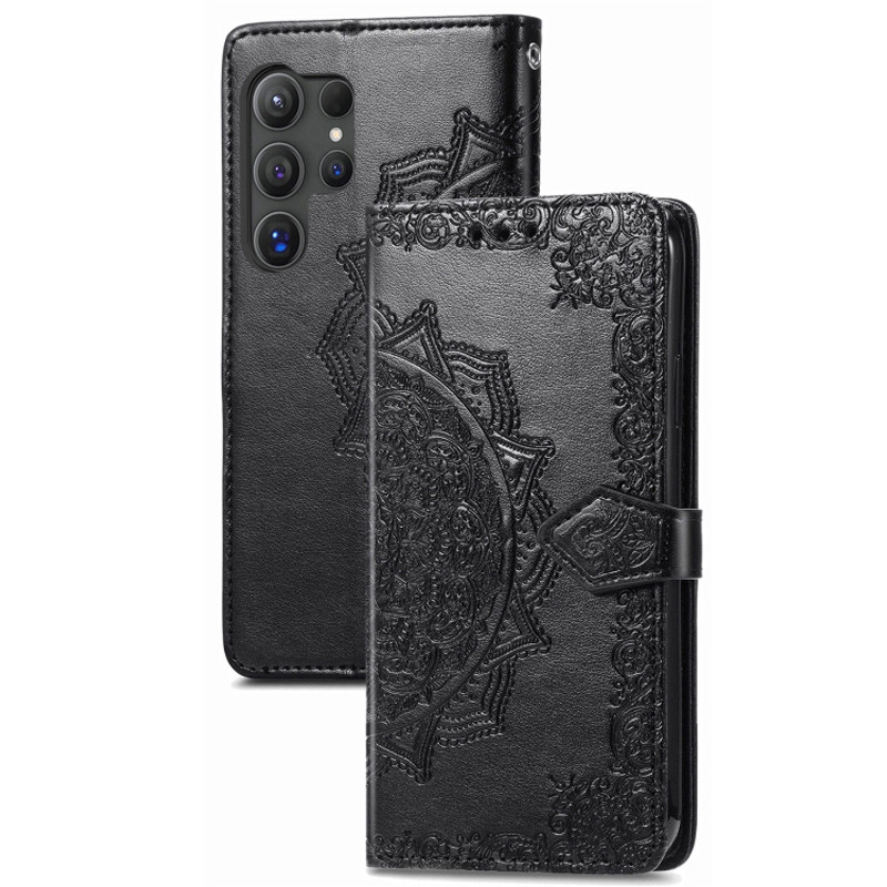 Купити Шкіряний чохол (книжка) Art Case з візитницею на Samsung Galaxy S25 Ultra (Чорний) на vchehle.ua