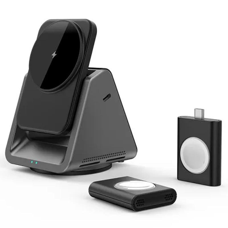 БЗУ WIWU Wi-W018 3 in 1 wireless charger (Grey) в магазине vchehle.ua