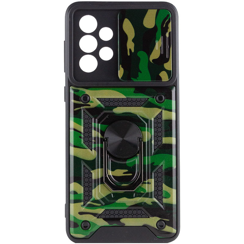 Фото Ударостійкий чохол Camshield Serge Ring Camo на Samsung Galaxy A73 5G (Зелений / Army Green) на vchehle.ua