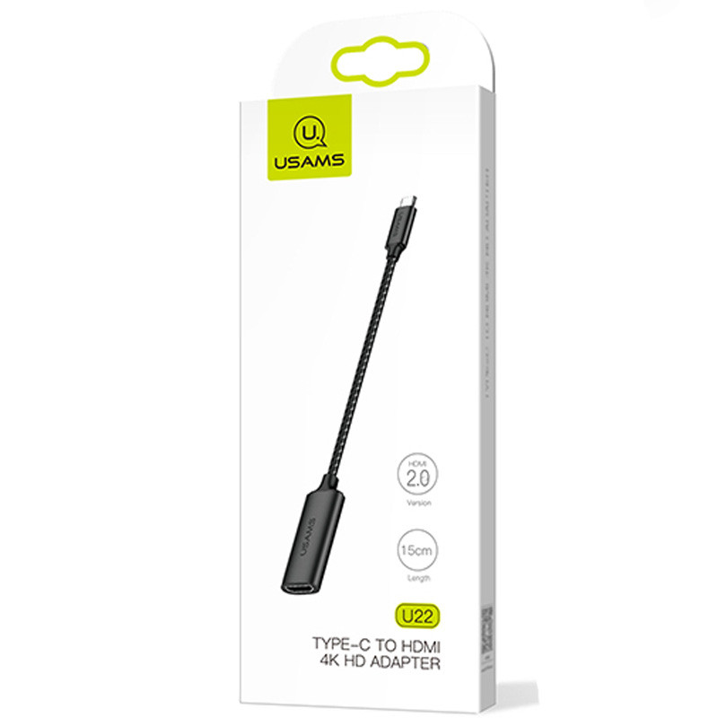 

Адаптер USAMS US-SJ282 U22 HDMI 4K HD to Type-C (Черный) 746836