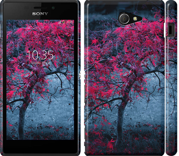 

Чехол Дерево с яркими листьями для Sony Xperia M2 D2305 736387