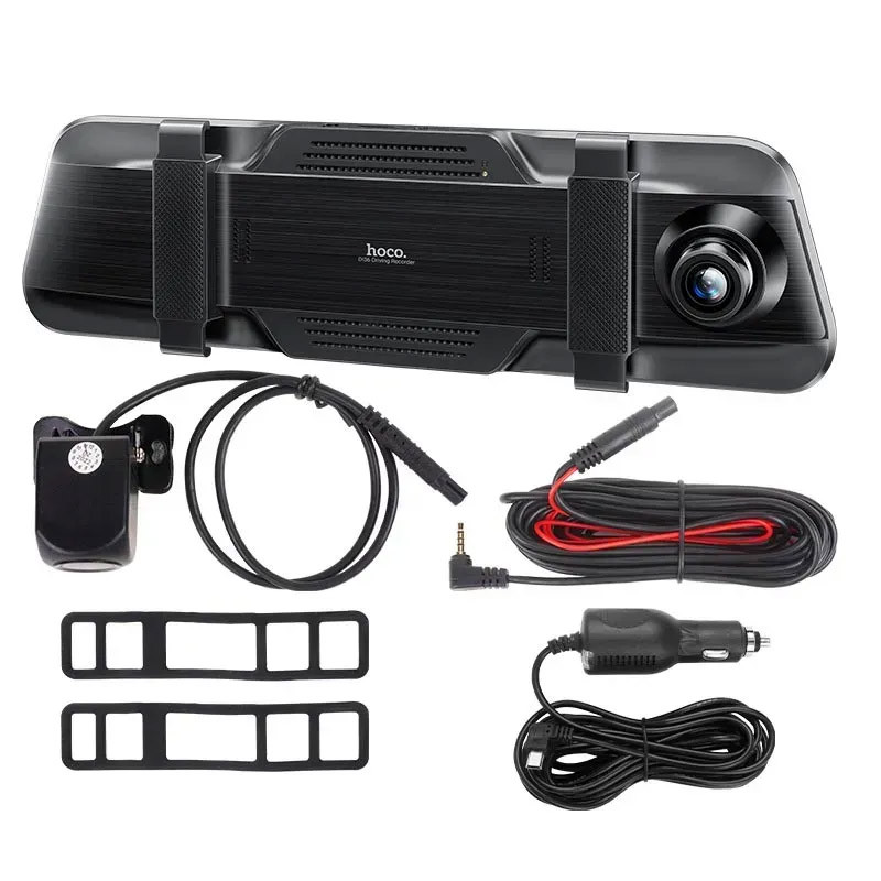 Купить Видеорегистратор Hoco DI36 Dual Camera with Digital display (Black) на vchehle.ua