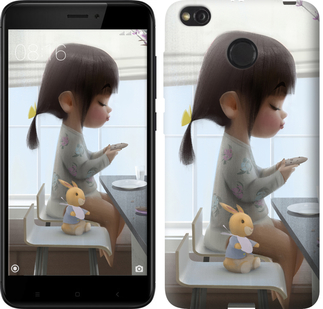 

Чехол Милая девочка с зайчиком для Xiaomi Redmi 4X 636669