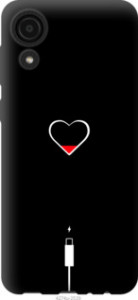 Чехол Подзарядка сердца для Samsung Galaxy A03 Core A032F
