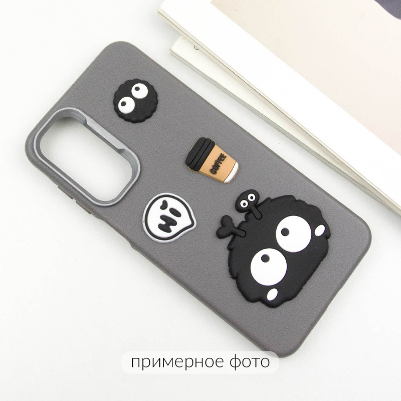 Фото Чехол TPU Leather Toys для Xiaomi Redmi Note 12 4G (Monster / Grey) в магазине vchehle.ua