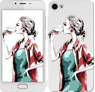 

Чехол Девушка с бокалом для Meizu U10 841596