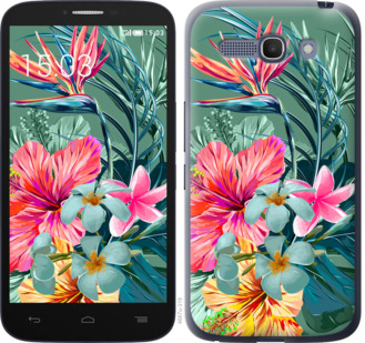 

Чохол Тропічні квіти v1 на Alcatel One Touch POP C9 845412