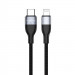 Дата кабель MJEMS US-SJ330 M2 Type-C to Lightning Fast Charging Cable 1.2m (Чорний)