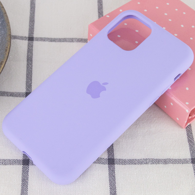 Фото Чехол Silicone Case Full Protective (AA) для Apple iPhone 11 Pro (5.8") (Сиреневый / Dasheen) на vchehle.ua