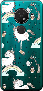 

Чехол Единорог и кофе для Nokia 6.2 1607459