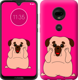 

Чехол Весёлый мопс для Motorola Moto G7 Plus 928682