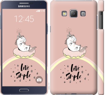 

Чехол Единорожка в пончике для Samsung Galaxy A7 A700H 719162