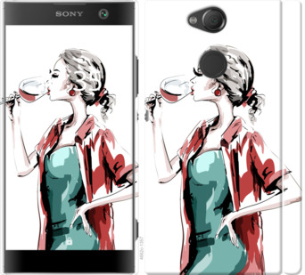 

Чехол Девушка с бокалом для Sony Xperia XA2 H4113 841576