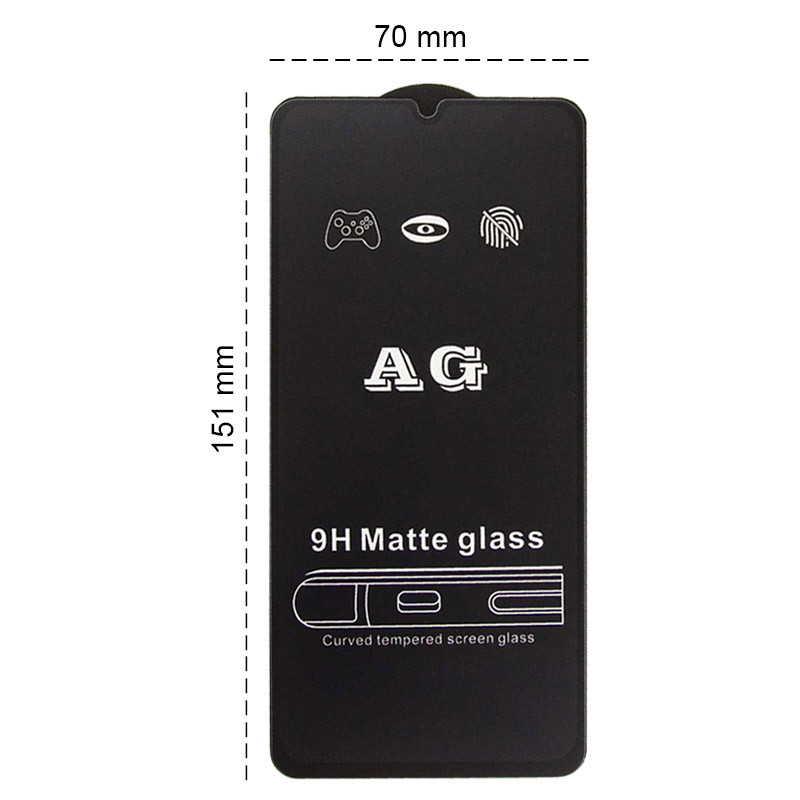 Заказать Защитное стекло 2.5D CP+ (full glue) Matte для Samsung A20/A30/A30s/A50/A50s/M30/M30s/M31/M21/M21s (Черный) на vchehle.ua