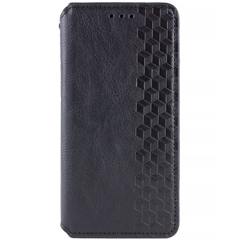 Кожаный чехол-книжка GETMAN Cubic (PU) для Apple iPhone 13 Pro (6.1") (Черный)