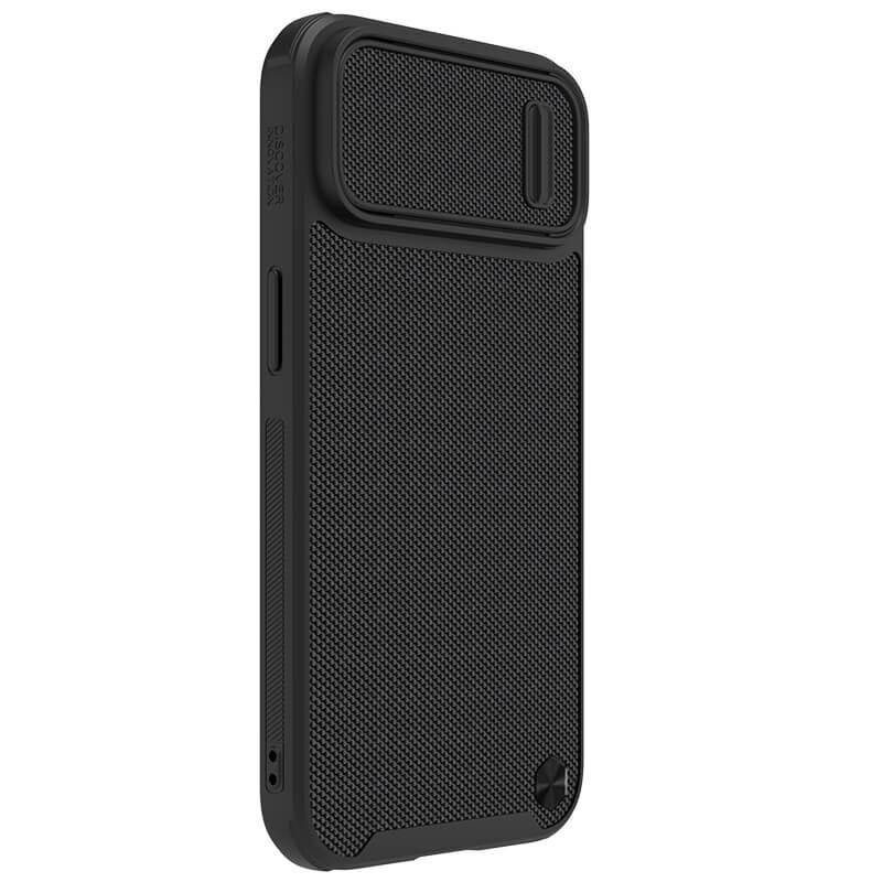 Фото TPU+PC чехол Nillkin Textured S для Apple iPhone 14 (6.1") (Black) в магазине vchehle.ua