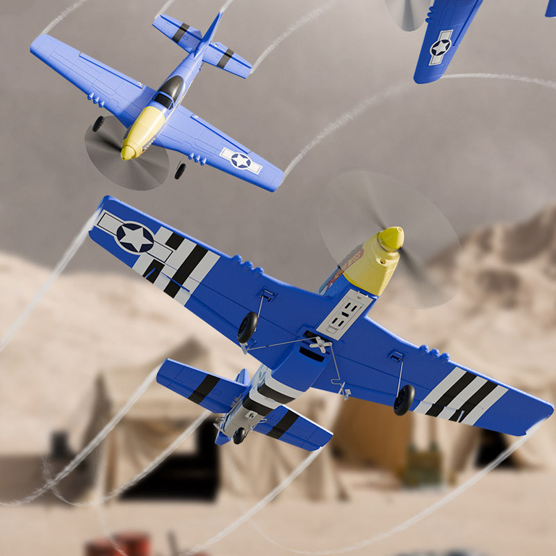 Купити Літак на радіокеруванні SCHE W551 Four-channel Stunt Fighter (Blue) на vchehle.ua