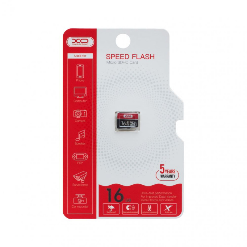 

Карта памяти XO microSDHC 16 GB Class 10 (Черный) 907807