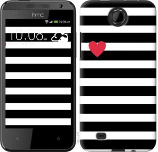 

Чохол Чорно-білі смуги на HTC Desire 300 751781