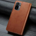 Купити Шкіряний чохол-книжка GETMAN Gallant (PU) для Xiaomi Redmi Note 10 / Note 10s (Коричневий) на vchehle.ua