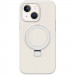 Чехол Silicone Case Full Protective NO LOGO with Ring для Apple iPhone 15 (6.1") (White)