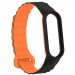 Фото Ремінець Dual-color Magnetic для Xiaomi Mi Band 7/6/5/4/3 (Black / Orange) в маназині vchehle.ua