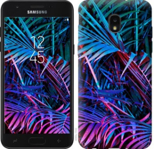 Чехол Папоротник под ультрафиолетом для Samsung Galaxy J7 2018