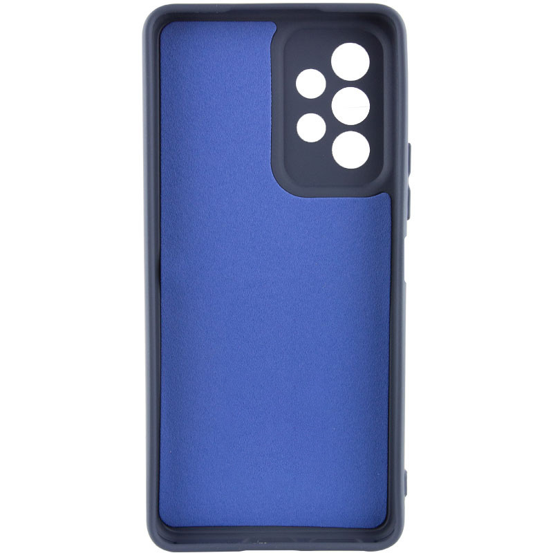Фото Чохол TPU GETMAN Liquid Silk Full Camera на Samsung Galaxy A13 4G (Синій / Midnight Blue) на vchehle.ua