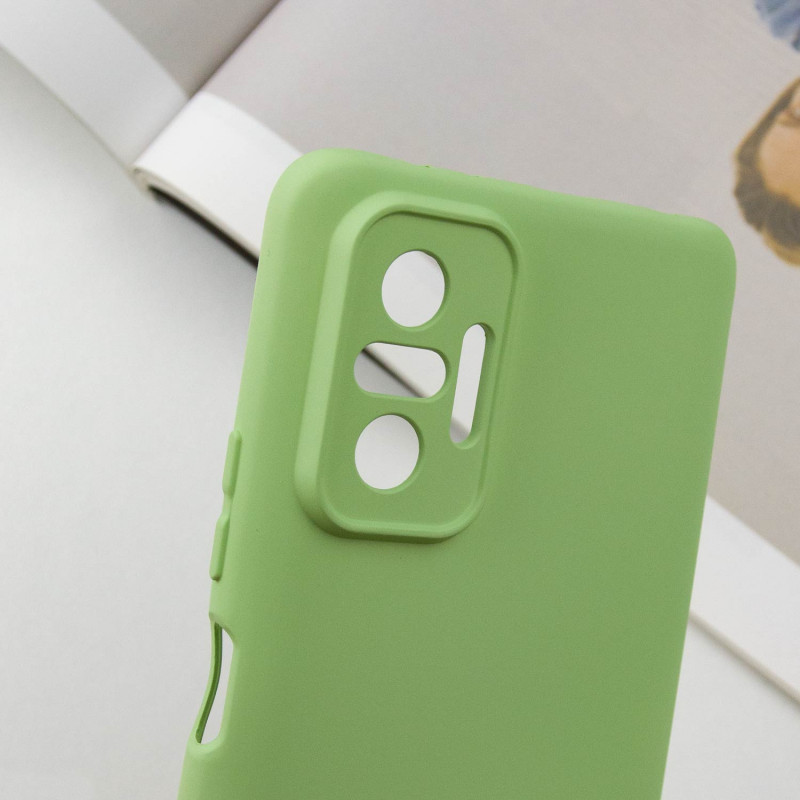 Чохол Silicone Cover Lakshmi Full Camera (A) на Xiaomi Redmi Note 10 Pro / 10 Pro Max (Зелений / Pistachio) в магазині vchehle.ua