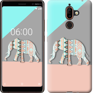 

Чохол Візерунчастий слон на Nokia 7 Plus 605397